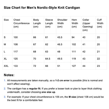 Men's Long Sleeve Zip Up Patterned Knit Cardigan Nordic Style Colorful Sweater Coat Ideal for Cold Winter Days Casual Wear