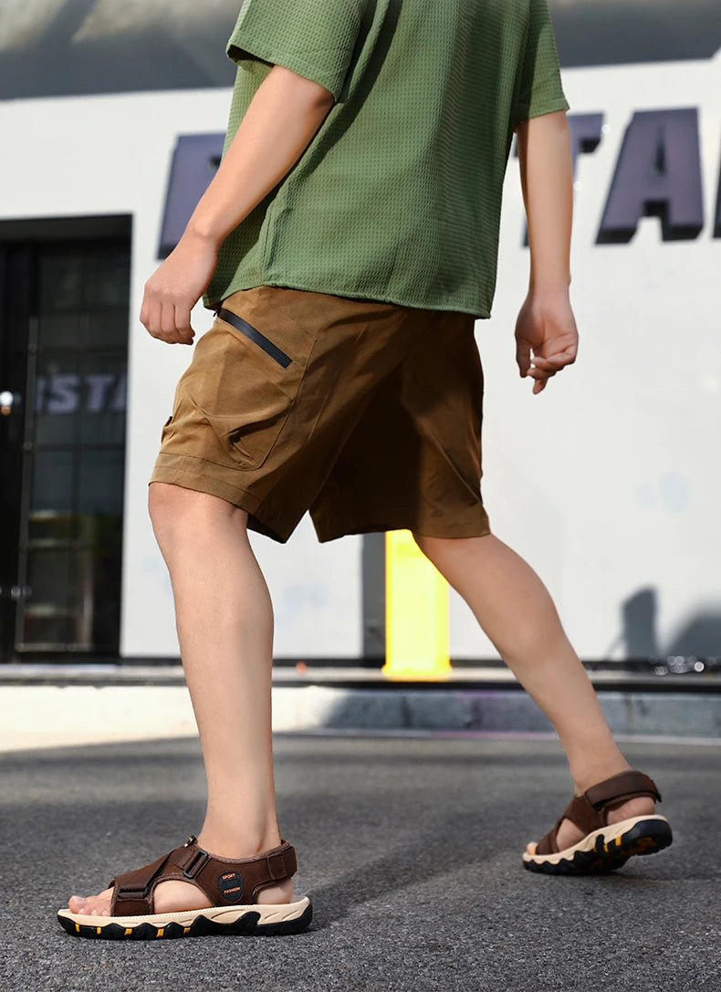 Summer Outdoor Sandals Leisure Fashion Sneakers Vacation, Beach Breathable, Wear-Resistant Hiking and Walking, Men's Sandals