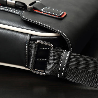 Casual PU Leather Messenger Bag Multi-pocket Design Vintage Shoulder Bag Durable Male Handbags Travel