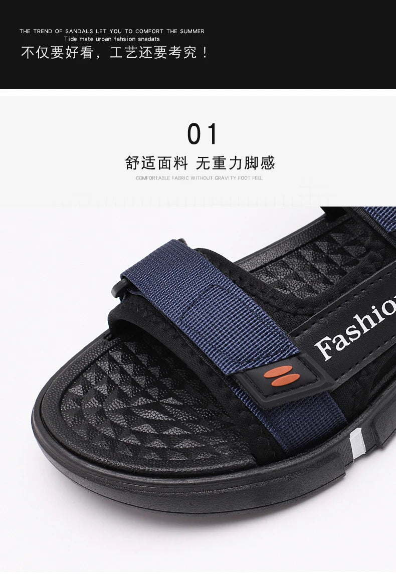 Men Sandals Summer Leisure Beach Holiday Sandals Men Shoes New Outdoor Sneakers Male Retro Comfortable Casual Sandals Men