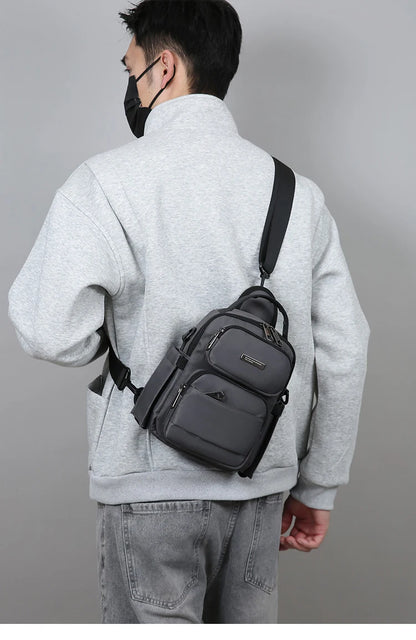 Men's Bag Outdoor Travel Shoulder Bag High Quality Nylon Crossbody Bags For Man Multi Functional Men's Handbag Bag Waist Packs