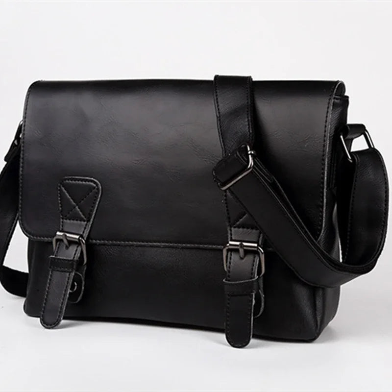 Vintage Men Crossbody Bags Luxury Fashion Shoulder Bag Mens Messenger Bag Laptop Bag Male Briefcase Handbags Daily Work Satchels