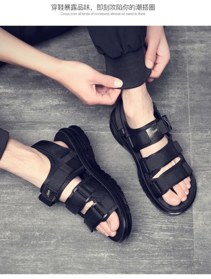 High Quality Men's Sandals Designer Platform Sandals for Men Fashion Outdoor Casual Sports Sandals 2025 Summer Beach Sandalias