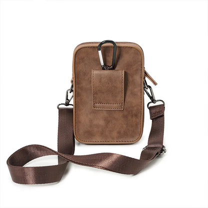 Vintage Mini Men's Crossbody Bag Fashion Shoulder Bag Men Mobile Phone Bag Casual Handbags Small Crossbody Shoulder Bag For Men