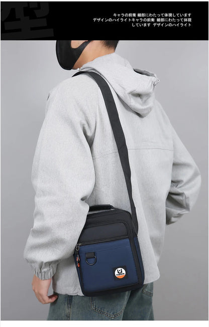 3 Layers Design Men's Small Bag Lightweight Oxford Men's Pouch Crossbody Bags For Man Fashion Casual Men's Handbag ShoulderBag