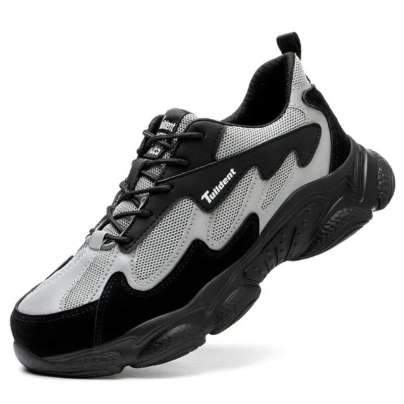 Safety Shoes, Puncture and Smash Resistant Work Shoes, Men's Protective Shoes, Wear-Resistant Work Boots