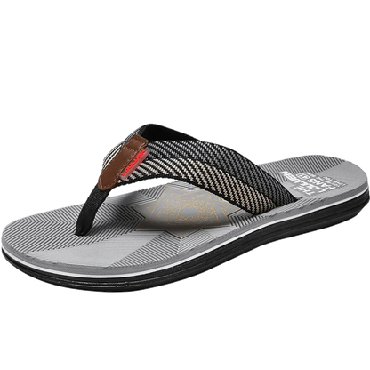 Men's Cotton Slippers Comfortable Breathable Home Footwear Soft Slip On Summer Sandals