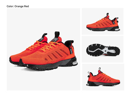 Baasploa Men Running Shoes Lightweight Breathable Jogging Sport Shoes Male Lace-up Fashion Comfort Casual Sneakers Non-slip
