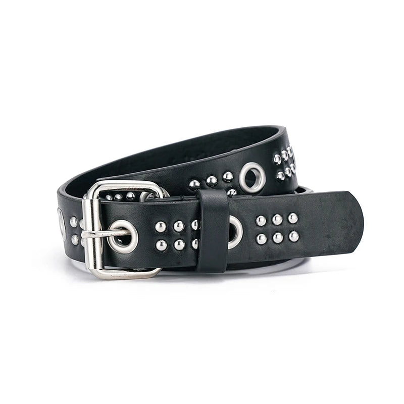 Fashion New Bronze Belt Metal Belt Men And Women Punk Hardware Jeans Belt Y2K Belt Designer Belt Women's BeltUniversal Box