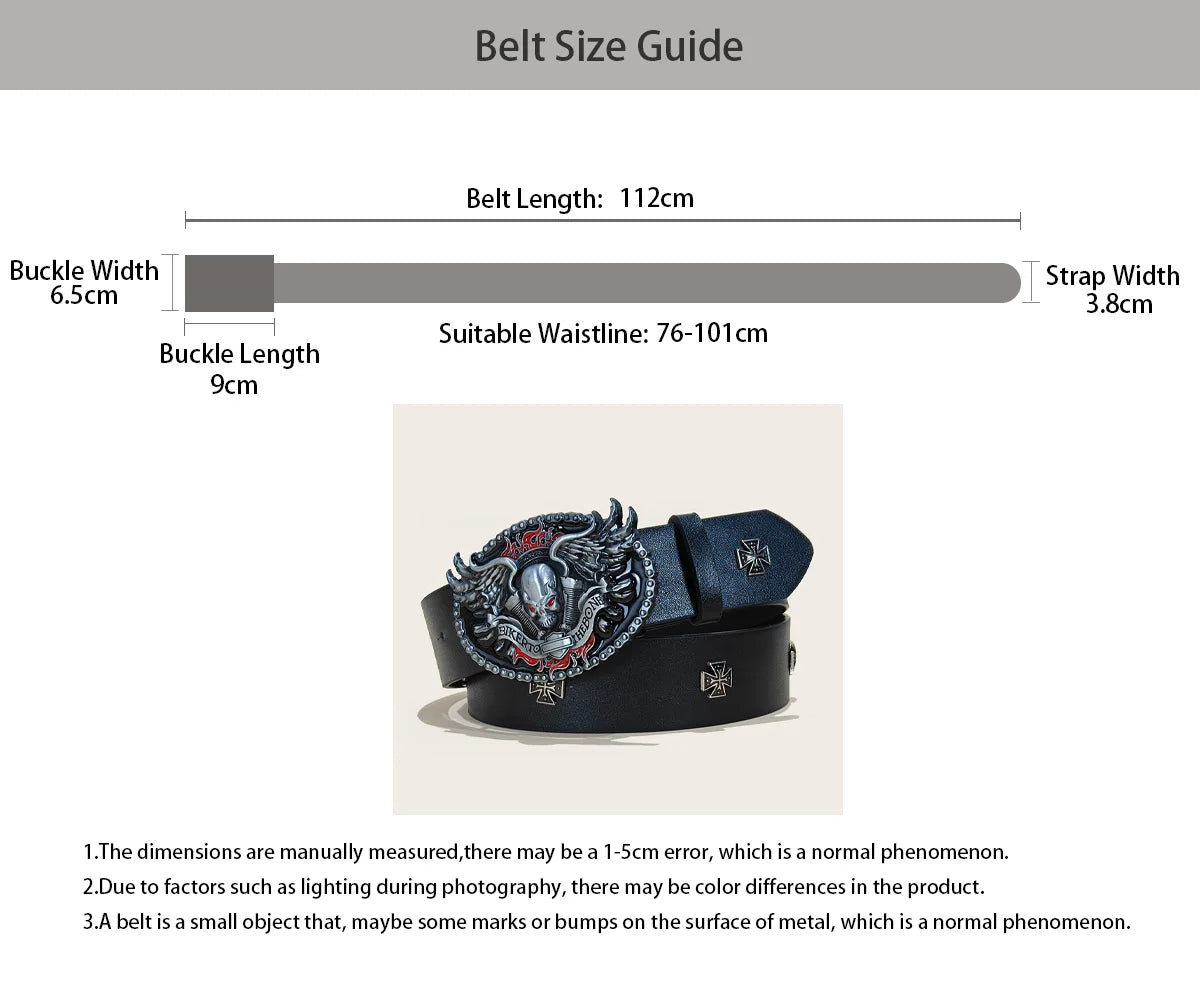 Black Punk Style PU Leather Belt Unisex Gothic Fashion Accessory Cross rivet decoration Y2K rock hip-hop style Jeans Belt Gift