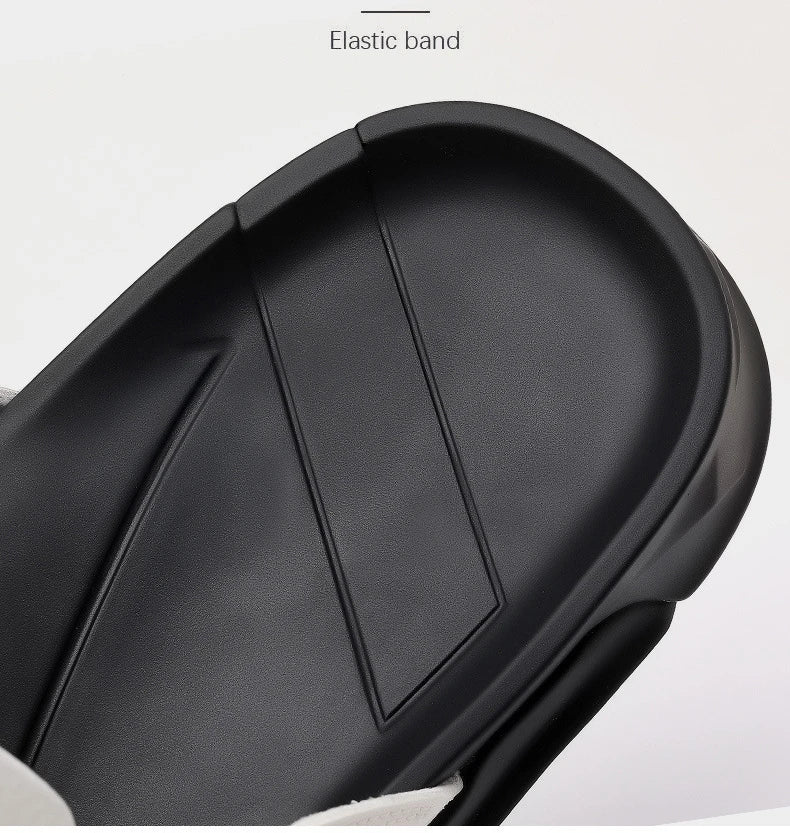 Men Outwear Genuine Leather Slippers for Men Fashion Buckle Designer Summer Flip-flops Male Casual Non-slip Beach Shoes Man