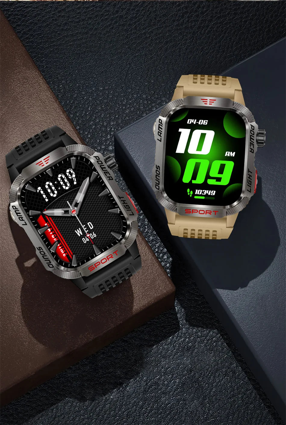 2026 Military GPS Smart Watch Money Detector Light Compass Waterproof Outdoor Sport Tracker Bluetooth Call Watch with Flashlight
