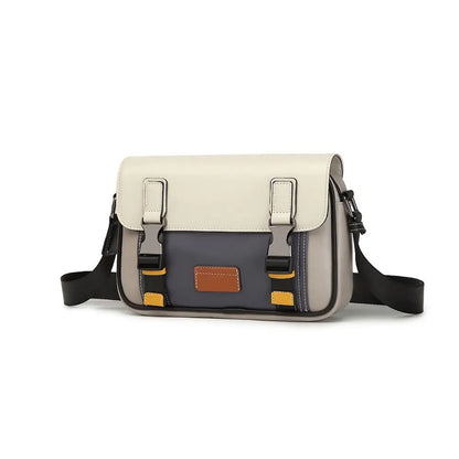 Casual PU Leather Messenger Bag Multi-pocket Design Vintage Shoulder Bag Durable Male Handbags Travel