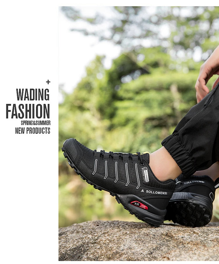 Men's Hiking Shoes Waterproof Non-slip All-terrain Sports Shoes Hiking Camping Hunting Tactical Training Shoes Cycling Shoes