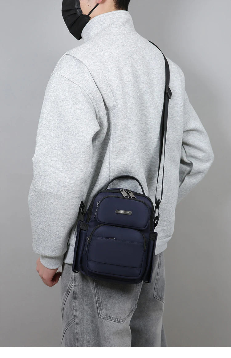 Men's Bag Outdoor Travel Shoulder Bag High Quality Nylon Crossbody Bags For Man Multi Functional Men's Handbag Bag Waist Packs