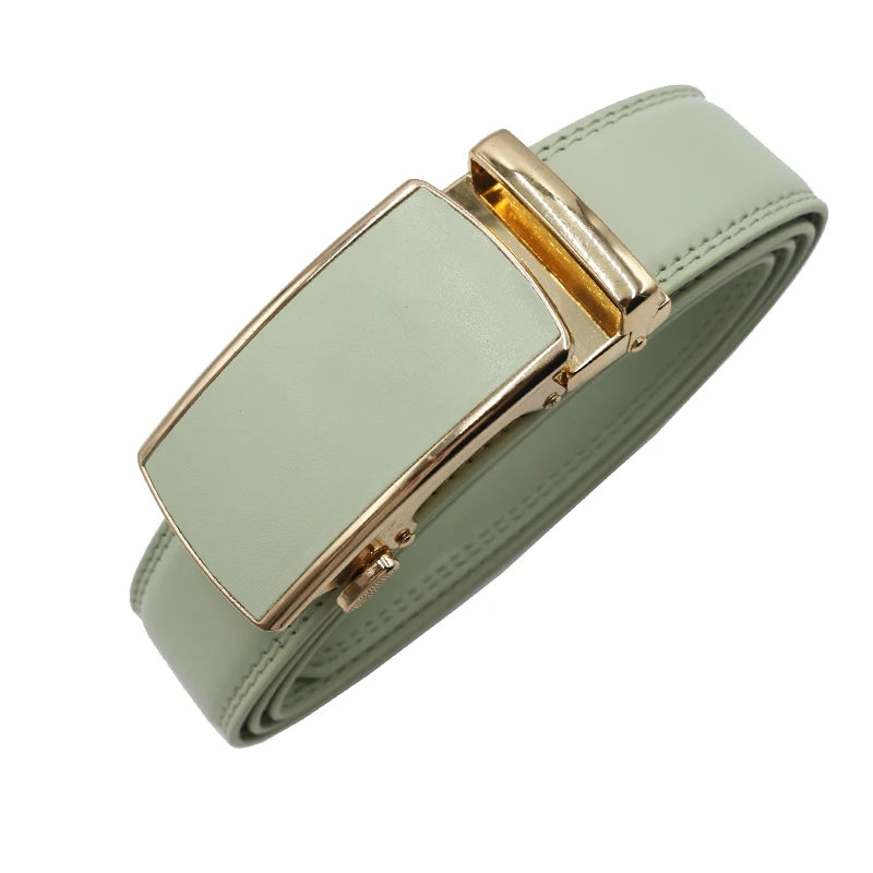Women man Genuine Leather Belt For Female Strap Casual All-match Ladies Adjustable Belts Designer Automatic man belt buckle