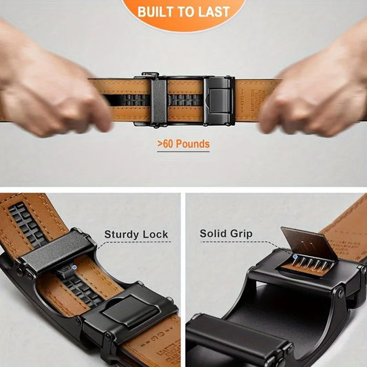 Genuine Leather men belts Casual Fashion Business Men Belt Durable alloy buckle high-quality belt decoration suitable for jeans