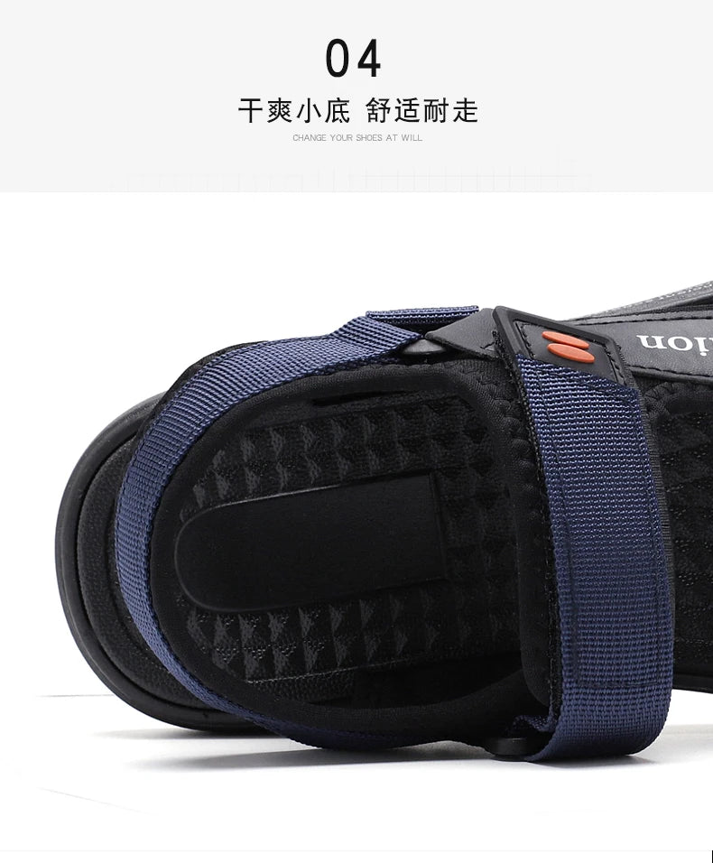 Men Sandals Summer Leisure Beach Holiday Sandals Men Shoes New Outdoor Sneakers Male Retro Comfortable Casual Sandals Men