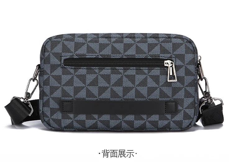 Business Men's Clutch Bags High Quality PU Leather Man's Small Shoulder Bag Multi-Functional Men Handbag Bag With Waist Strap