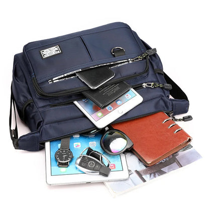 Men's business single-shoulder bag Large Capacity Men's Casual Multi-layer Pocket Fashion Single Shoulder Messenger  Bag