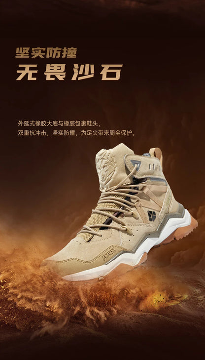 RAX Men Hiking Shoes Mid-top Waterproof Outdoor Sneaker Men Leather Trekking Boots Trail Camping Climbing Hunting Sneakers Women