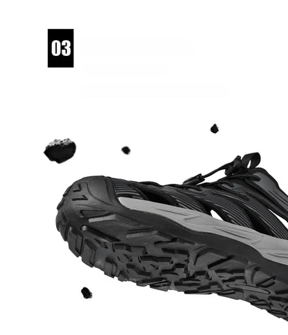 Water-wading quick-drying Baotou Sandals for men 2026 new summer soft soles wearing lightweight non-slip beach shoes for men 46