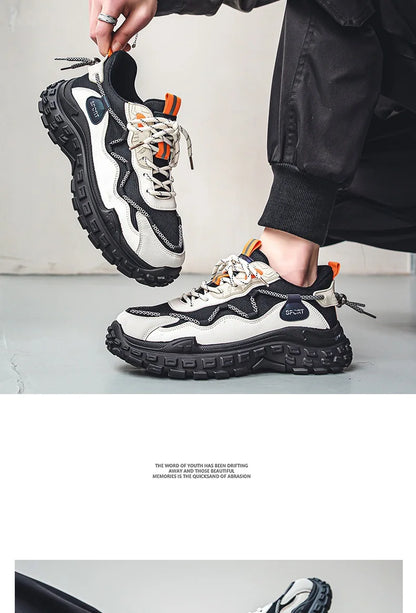 Men's sports running shoes breathable anti slip casual sneaker outdoor walking shoes for male students and men