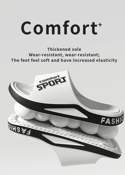 Fashion Men's Sandals Summer EVA Comfortable Anti-Slip Soft Soles House Slippers for Indoor Outdoor Wear Breathable Shower Slide