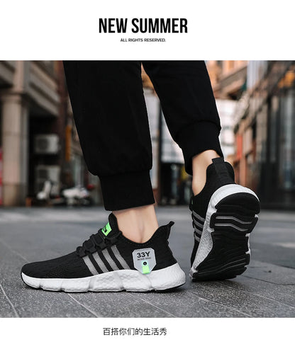 Men Shoes Breathable Classic Running Shoes For Women Outdoor Light Comfortable Mesh Shoes Slip On Walking Sneakers Unisex Tennis