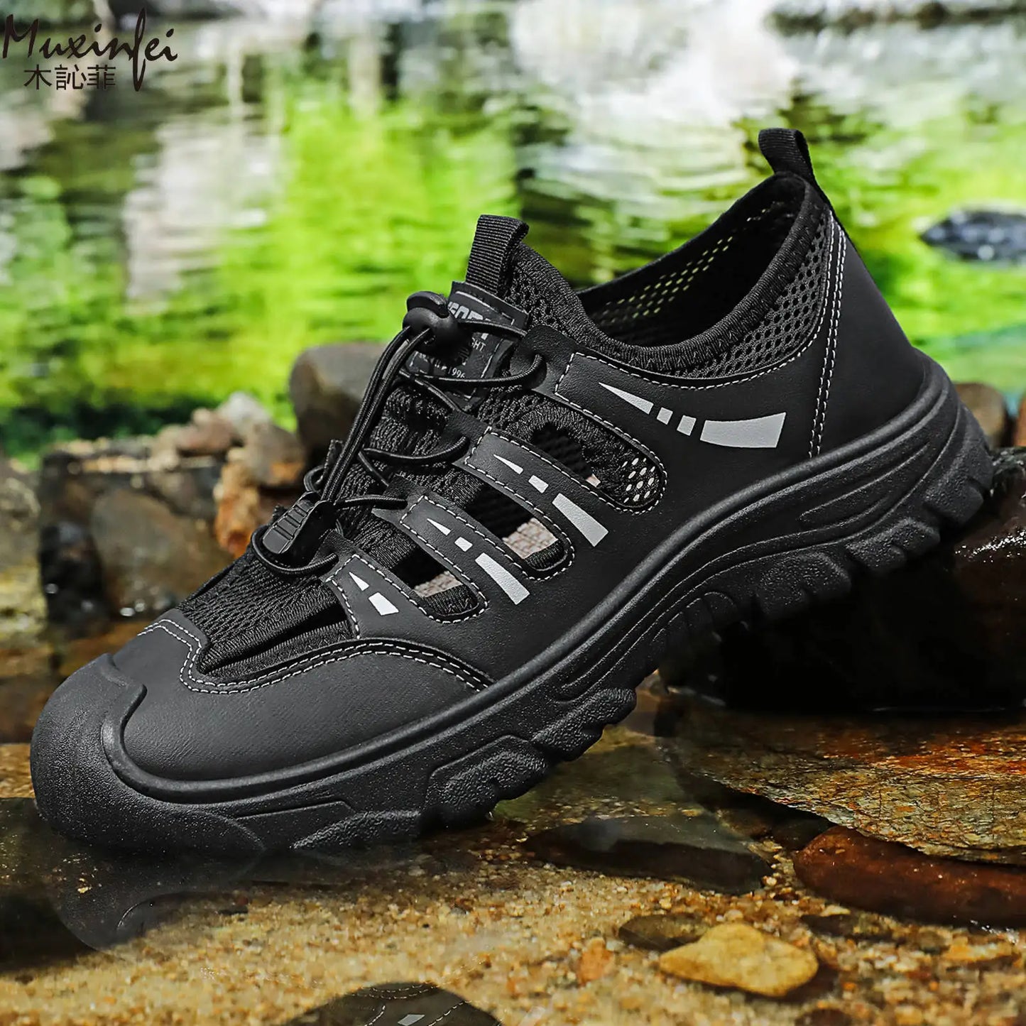 Men's 2026 Summer New Fashion Breathable River Trekking Shoes, Outdoor Beach Shoes, Soft Sole Quick-Dry Footwear