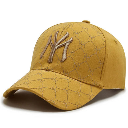 Fashion New MY Embroidered Baseball Cap Men Women Outdoor Sport Visor Sun Hat Adjustable Breathable Snapback Hip Hop Hats Gorras