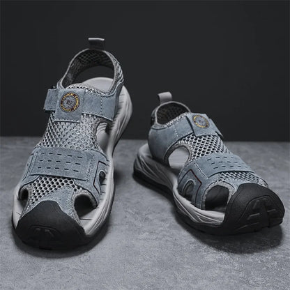 Summer Men' Sandals Breathable Beach Shoes Outdoor Men Casual Sandalies Fashion Male Casual Flats Quick Dry Walking Summer Shoes