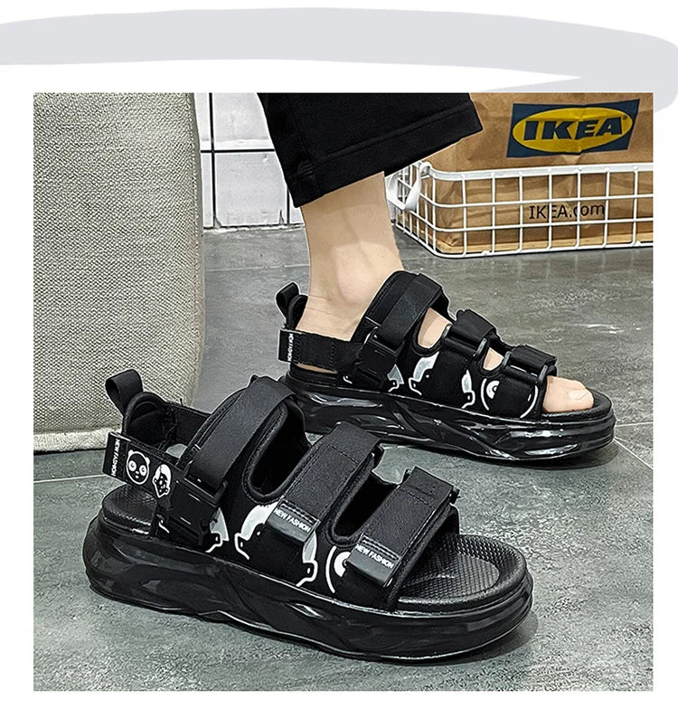 High Quality Men's Sandals Designer Platform Sandals for Men Fashion Outdoor Casual Sports Sandals 2026 Summer Beach Sandalias