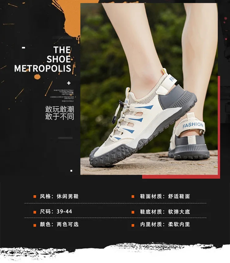 Tenis Masculino 2026 Hot Sale Summer Men Hollow Out Shoes Breathable Beach Shoes Non Slip Wear-resistant Sports Casual Sandals
