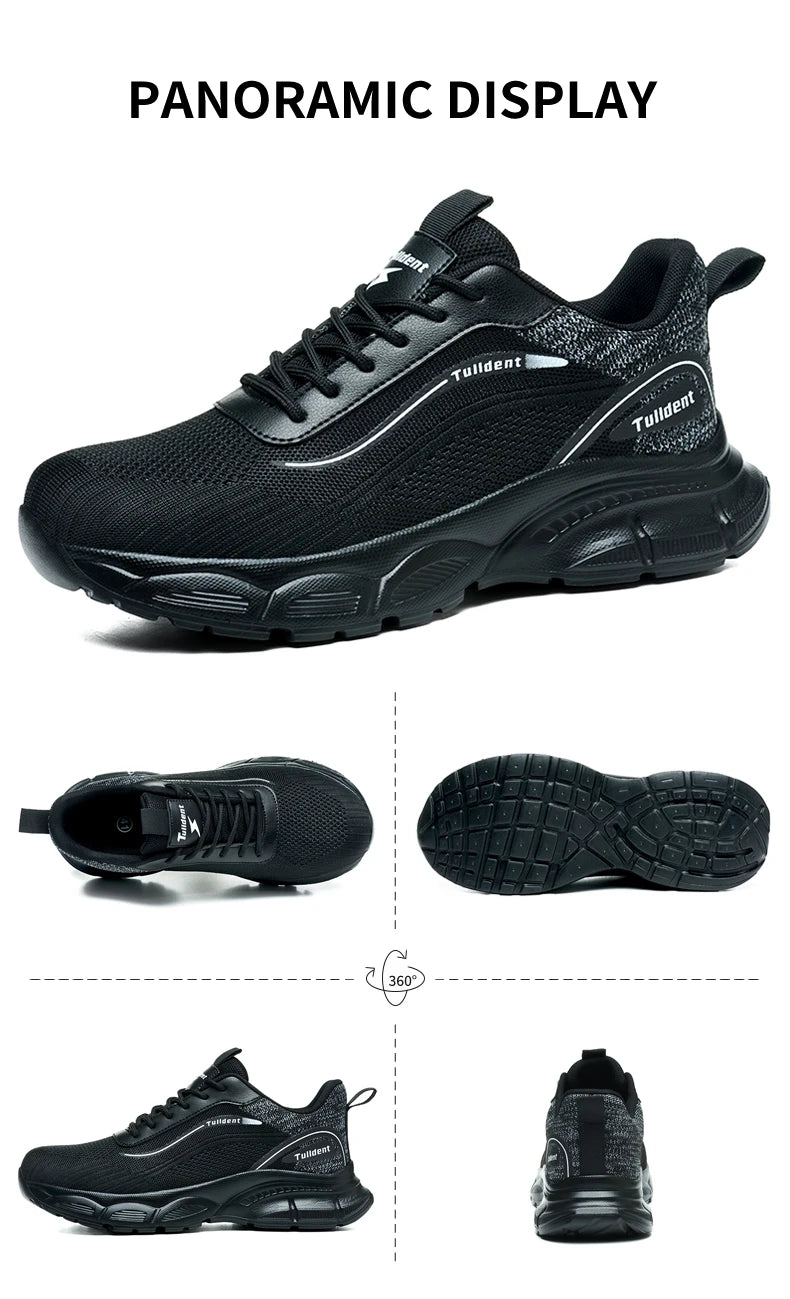 Men's safety shoes, anti smash and anti stab work shoes, men's indestructible safety boots, insulated shoes, tactical boots