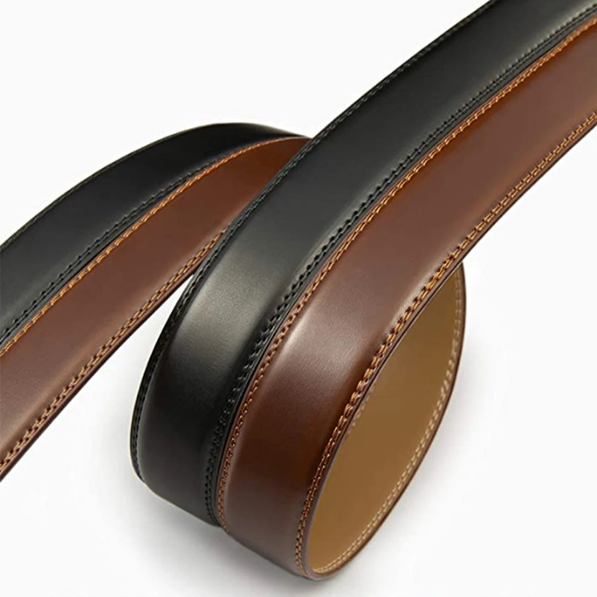 Men Belt Genuine Leather Belts Without Buckle Black Brown Men's Belts Without Buckle Cowskin  Luxury Belt  Cinturones Para Mujer