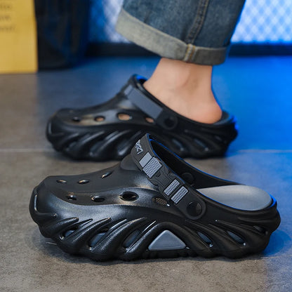 Male Sandals Casual Shoes Outdoor Beach Sandals Women Soft Clogs Garden Bottom Indoor Summer Flip Flops Men Massage Slippers