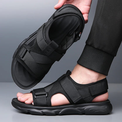 YRZL Sandals Soft Comfortable Non-Slip Men Shoes High Quality Beach Sandals Mens Gladiator Sandals Summer Casual Flat Shoes