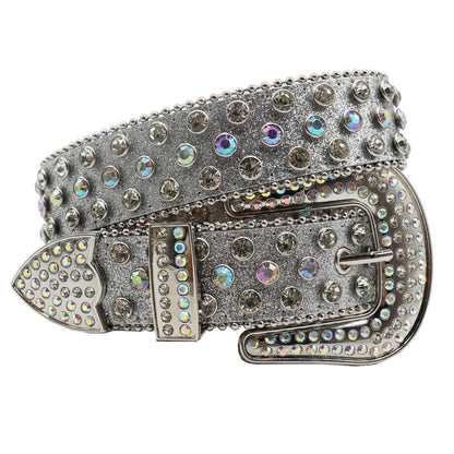 BB belt Diamond Rhinestone Belts Fashion Luxury Crystal Studded Pin Buckle Belt Cinto De Strass Belts for Women Jeans Decoration