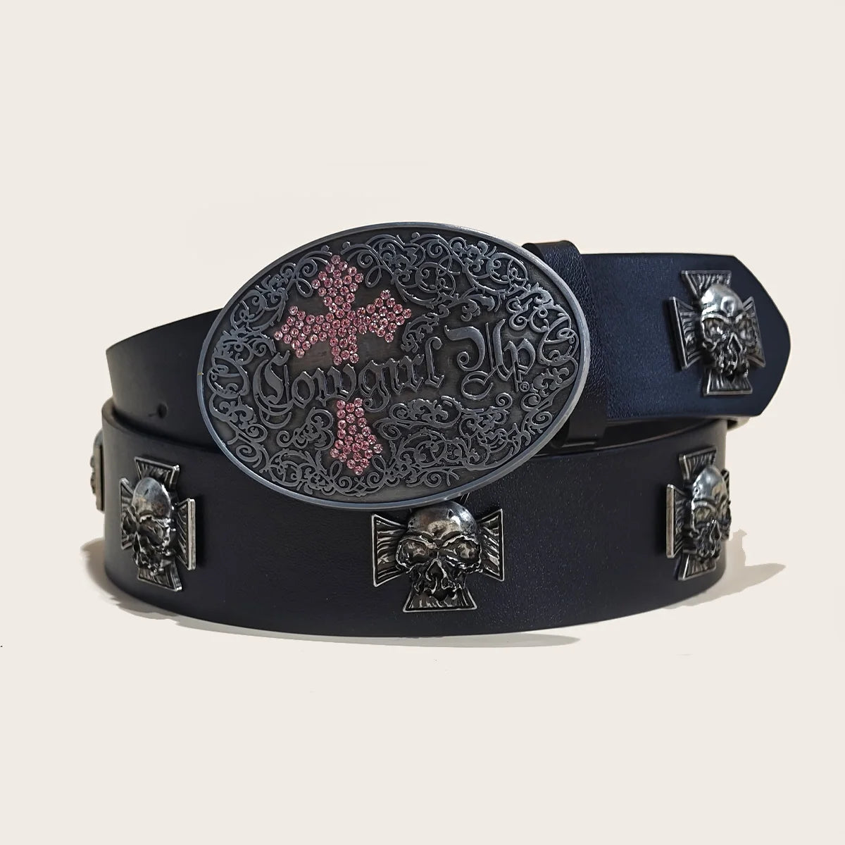 New Rivet Belt Metal Belt Men And Women Punk Hardware Jeans Belt Y2K Belt PU Leather Wide Adjustable Women's Belt Accessories