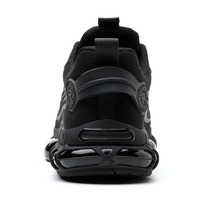 Men's Safety Shoes Protection And Elastic Safety Boots Fashionable Casual Shoes Breathable Odor Protection Men's Work Shoes