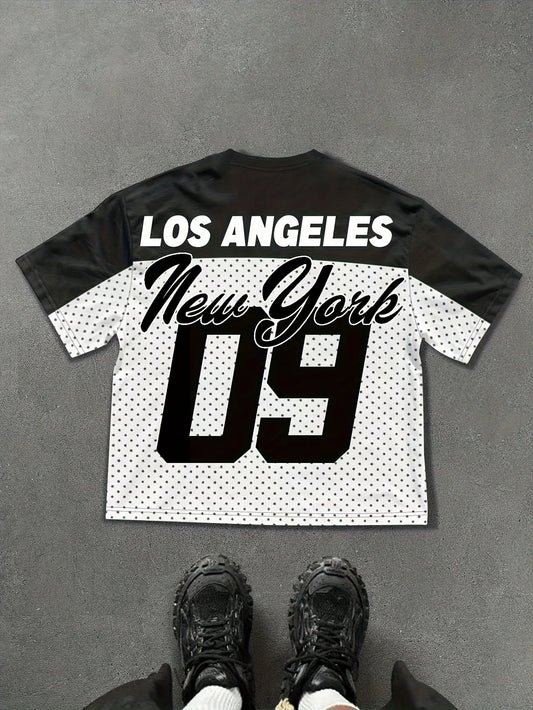 2025 Summer New sporty, casual and fashionable outdoor 3D digital printed soft comfortable and breathable men's T-shirt