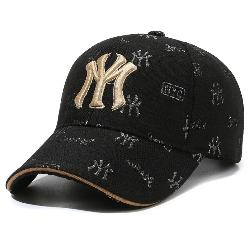 Fashion New High Quality Women Men Cap Hat Cool Lady Male MY Letters Baseball Cap Outdoor Visors Sun Cap Hat For Women Men