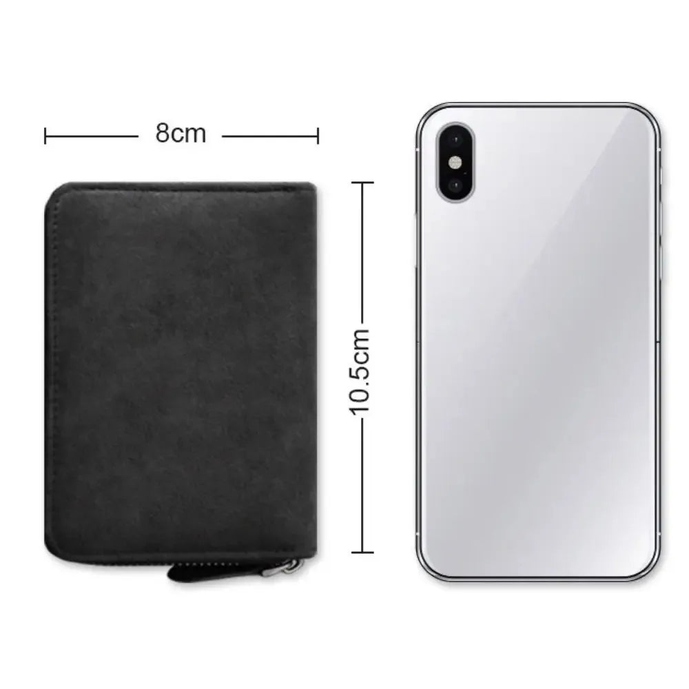 Supernatural Multifunctional Card Bag 11 Cards Slot Credit Card Holder Anti Demagnetization Wallets Cover Zipper Wallet for Men
