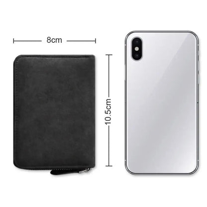 Supernatural Multifunctional Card Bag 11 Cards Slot Credit Card Holder Anti Demagnetization Wallets Cover Zipper Wallet for Men