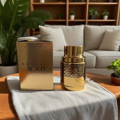 Armaf Odyssey Aoud EDP 100ml (3.4 fl oz), Luxury Oriental Woody Fragrance for Men, Aoud Edition