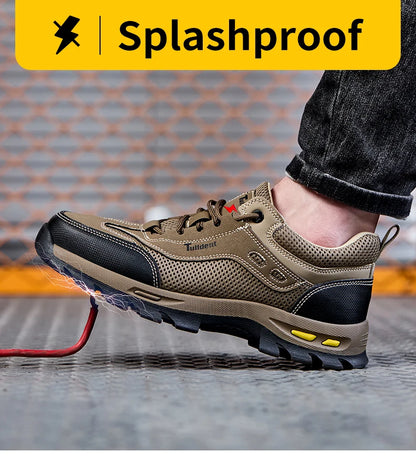 Summer Work Safety Shoes, Men's Puncture Resistant Work Shoes, Protective Shoes, Safety Boots, Tactical Boots
