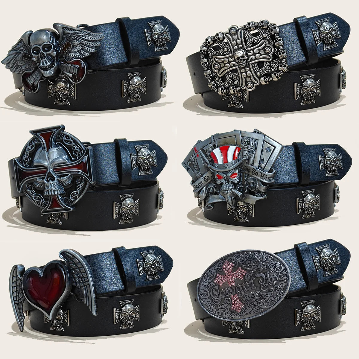 New Rivet Belt Metal Belt Men And Women Punk Hardware Jeans Belt Y2K Belt PU Leather Wide Adjustable Women's Belt Accessories