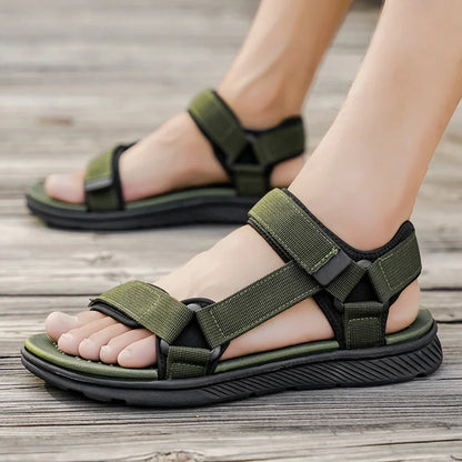 Summer Sandals Outdoor Wadable Man Arch Support Yoga Mat Insole Gladiator Open Beach Slippers Antiskid Durable Flat Men Slides