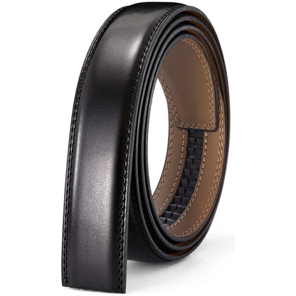Genuine Leather Belts Without Buckle for Men Women High Quality Male Jeans Belt Large Size Belt No Buckle for Automatic Buckle